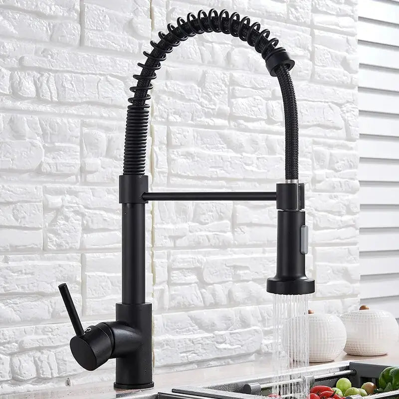 Aura Pull-Down Kitchen Faucet | Matte Black with Dual-Spray & 360° Swivel YYYMEST Factory Store