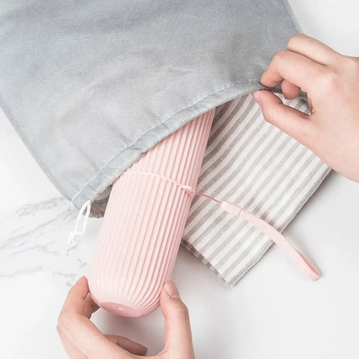 AuraClean Travel Toothbrush & Cup Case - YNOM