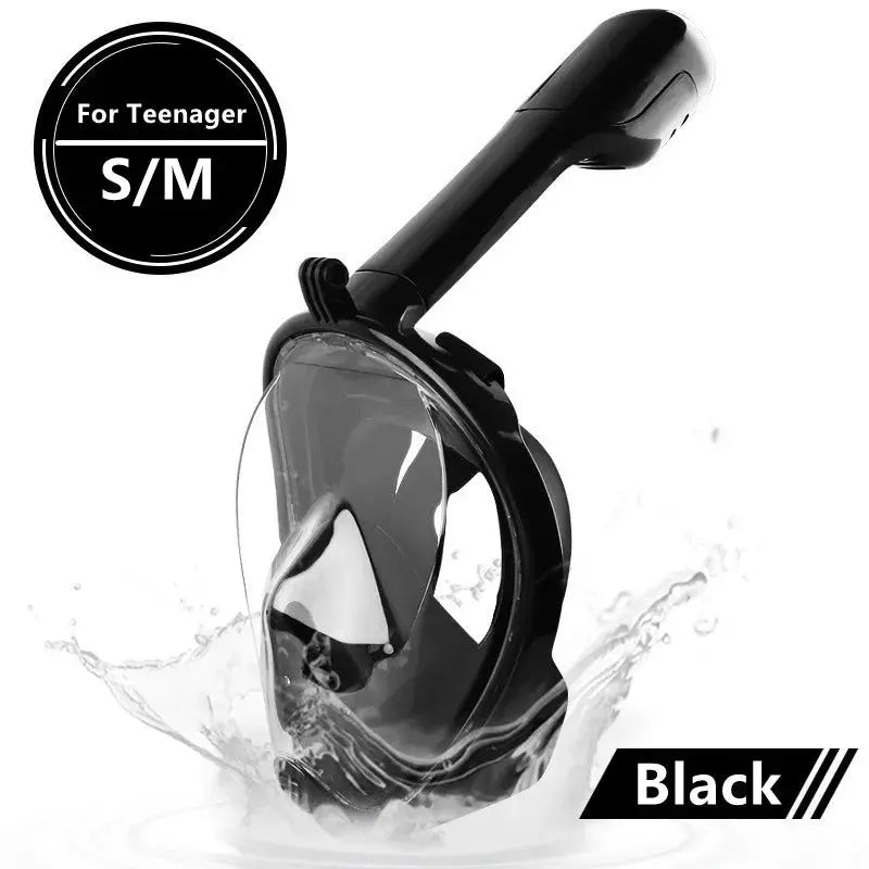 AquaVision 180° Full Face Snorkel Mask | Anti-Fog & Easy-Breathe Design XIAOTERR Store