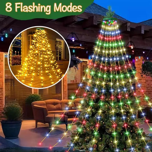 TwinkleFall Waterproof LED Light Ring | Outdoor Christmas & Holiday Decor GCTECHING Store