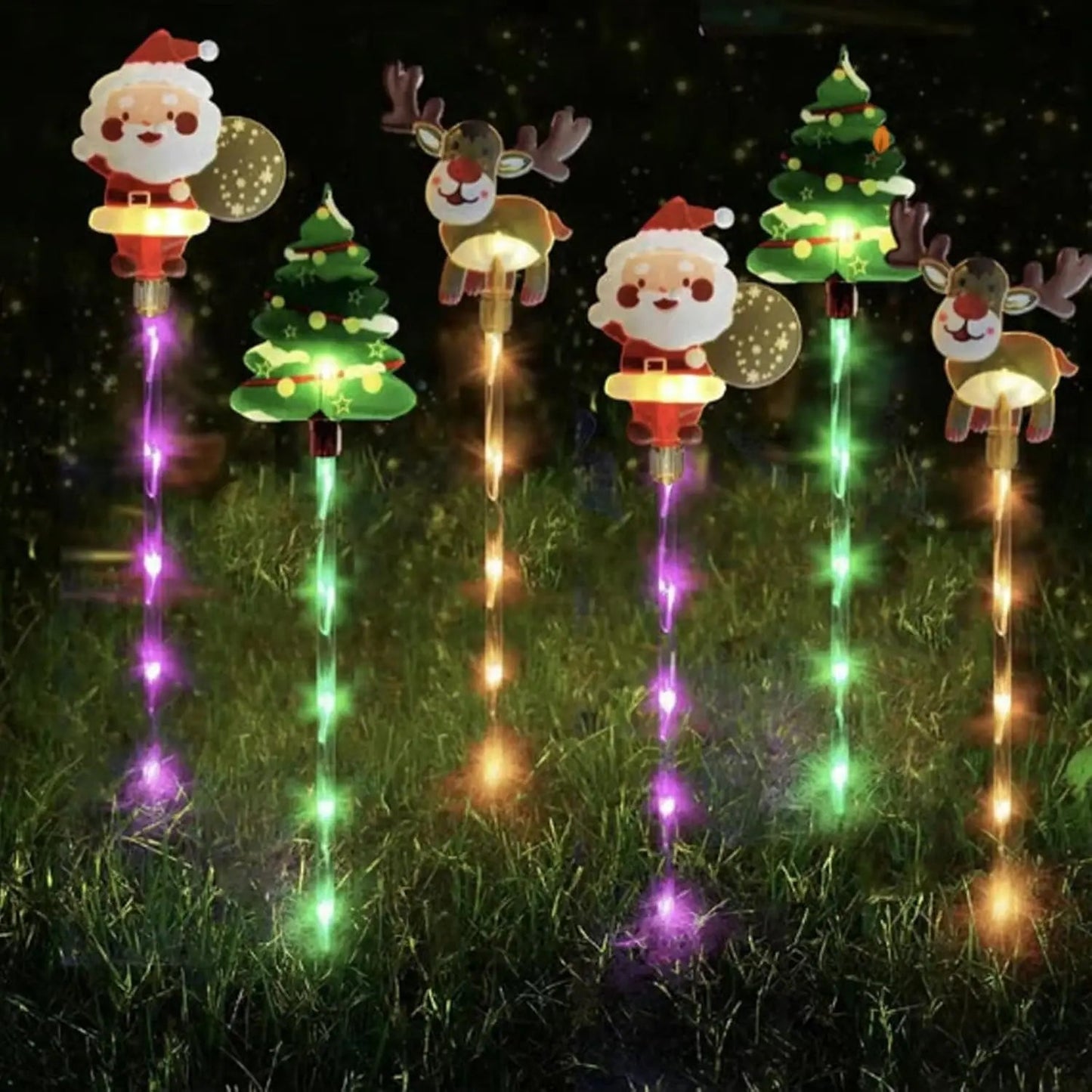 GlowJoy 6-Pack Instant Christmas Light Projectors | Outdoor Holiday Laser Show Shop1104072846 Store