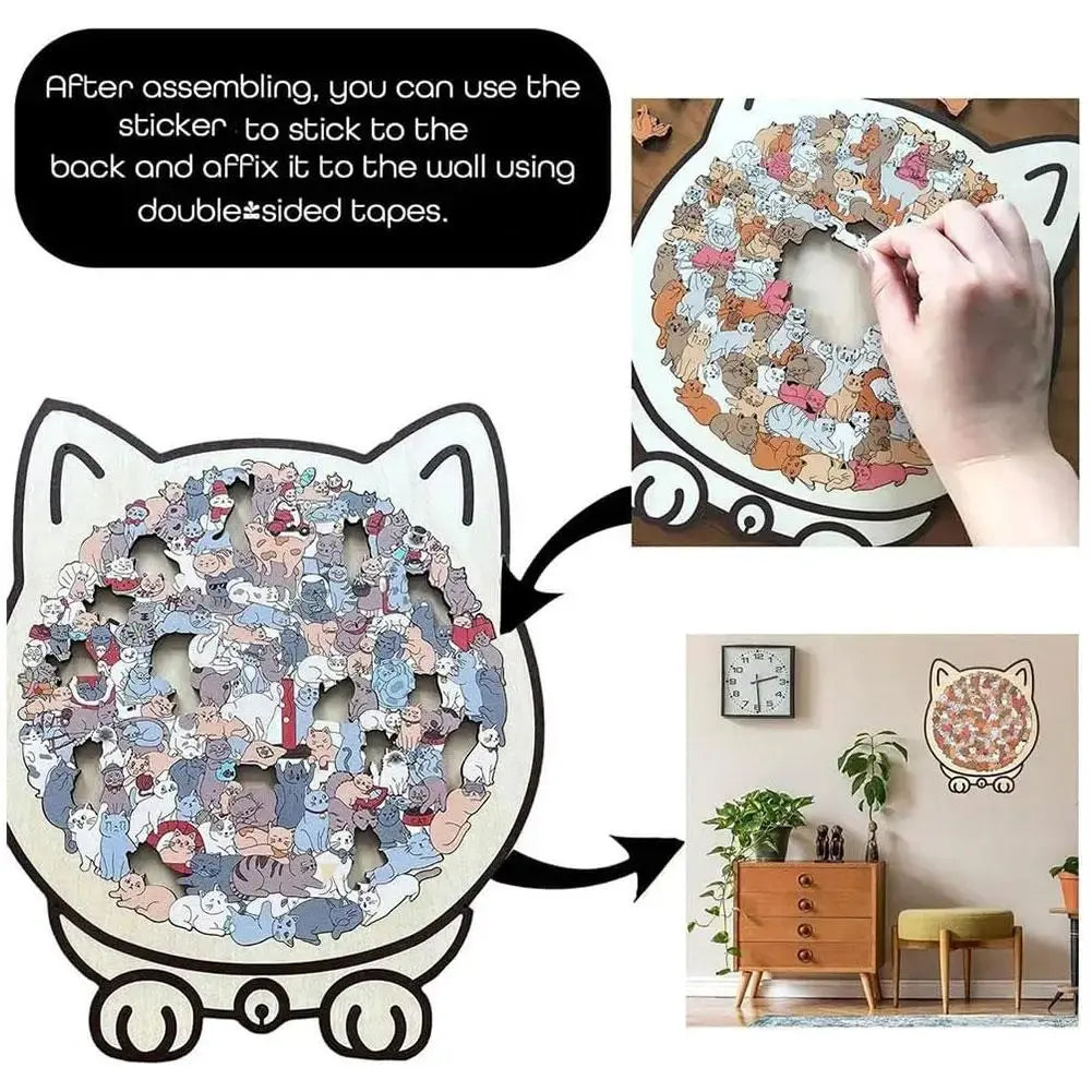 PurrfectMind Calm Cat Jigsaw Puzzle | A Mindful Escape for Adults (135 Pieces) Yoomi Store