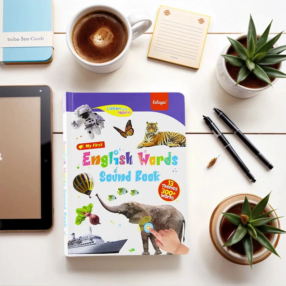 WordWhiz – 300+ Interactive English Sound Board for Kids | Fun, Screen-Free Language Learning Toy HEYHEY Worldwide Dropshipping Store