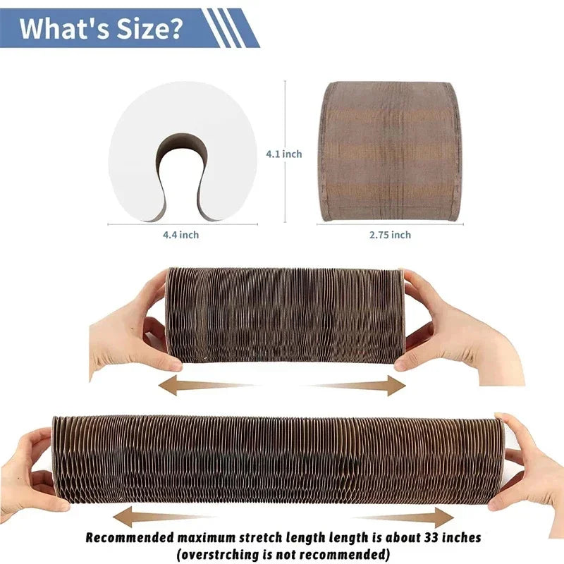 FlexiScratch 2-in-1 Magic Cat Scratcher & Ball Toy DAICHANG You Home Official Store