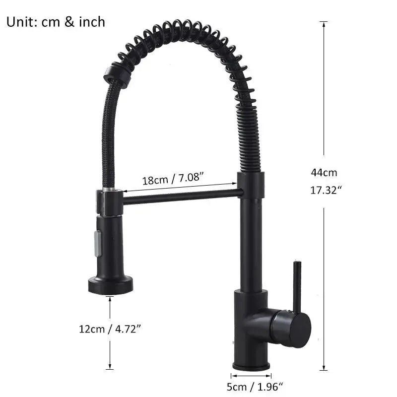 Aura Pull-Down Kitchen Faucet | Matte Black with Dual-Spray & 360° Swivel YYYMEST Factory Store