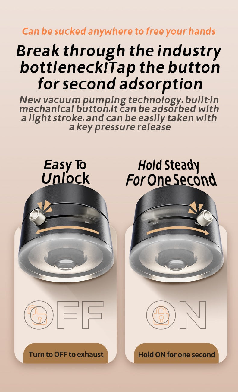 OmniMount Foldable Vacuum-Grip Phone Holder | For Car, Desk & Travel CJDropshipping