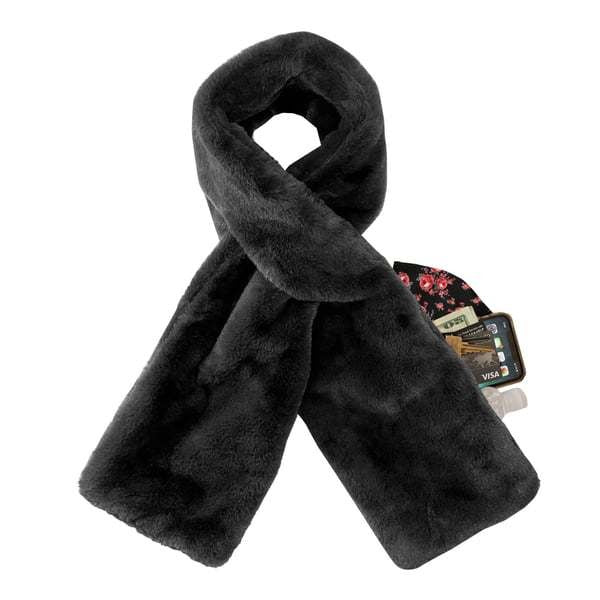 The CozyVault Plush Faux Fur Scarf | Soft Winter Neck Warmer