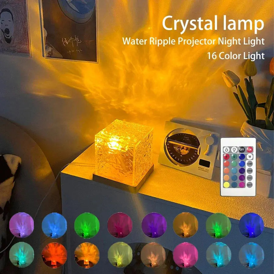 Ocean Glow Night Light | LED Ocean Wave Projector Mood Lamp for Bedroom Decor Stone's Store