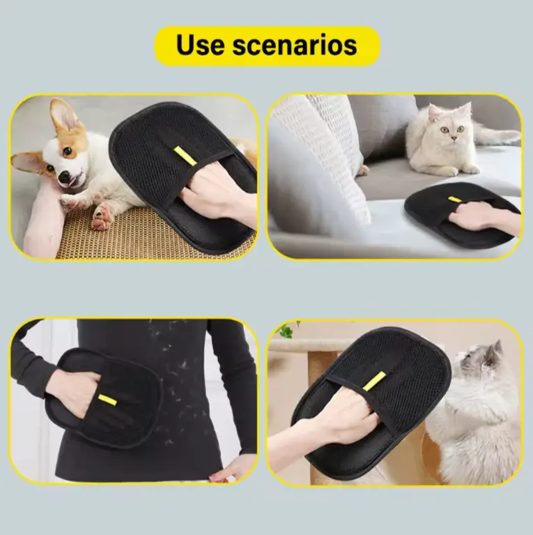 FurGone Pet Hair Remover Glove for Dogs & Cats | Grooming, Deshedding & Massage Mitt SD Electrical Appliances Store