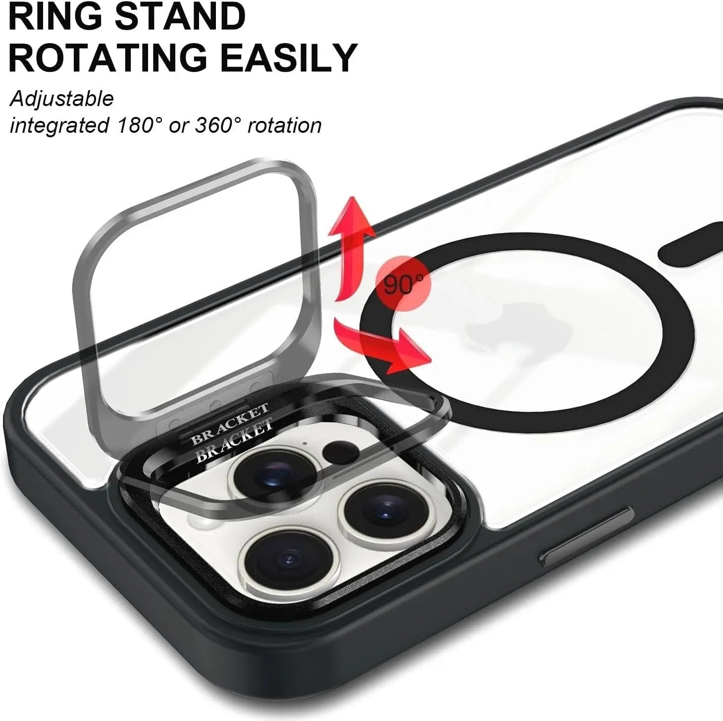 iPhone 17 Pro Max MagSafe Shockproof Case with Stand & Camera Protector TAOYUNXI 3C Products Store