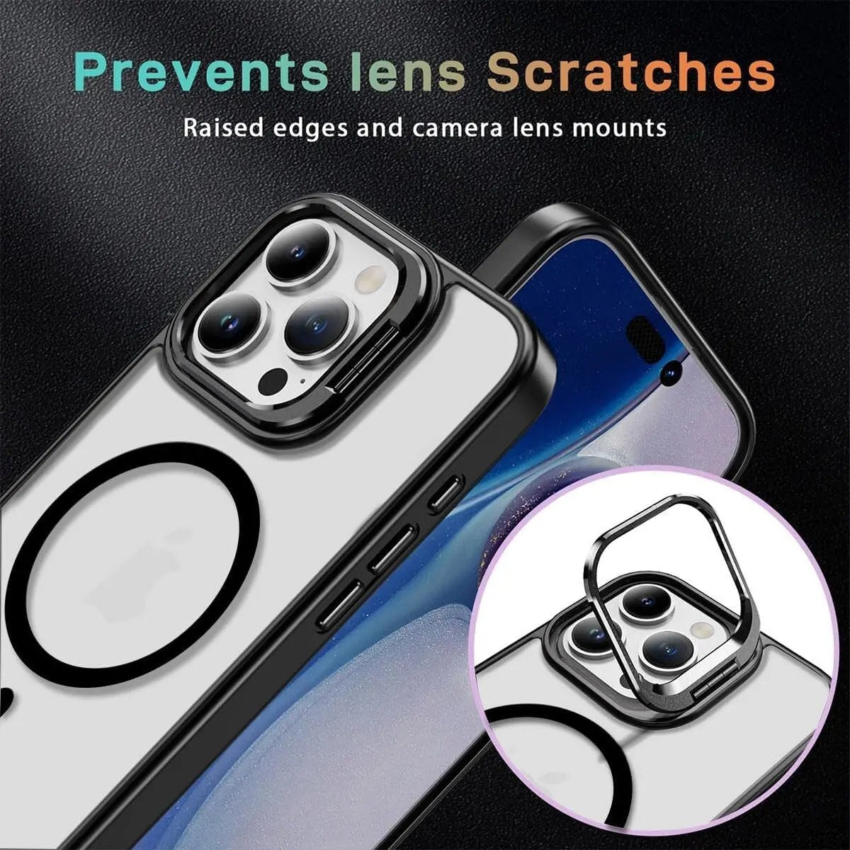 iPhone 17 Pro Max MagSafe Shockproof Case with Stand & Camera Protector TAOYUNXI 3C Products Store