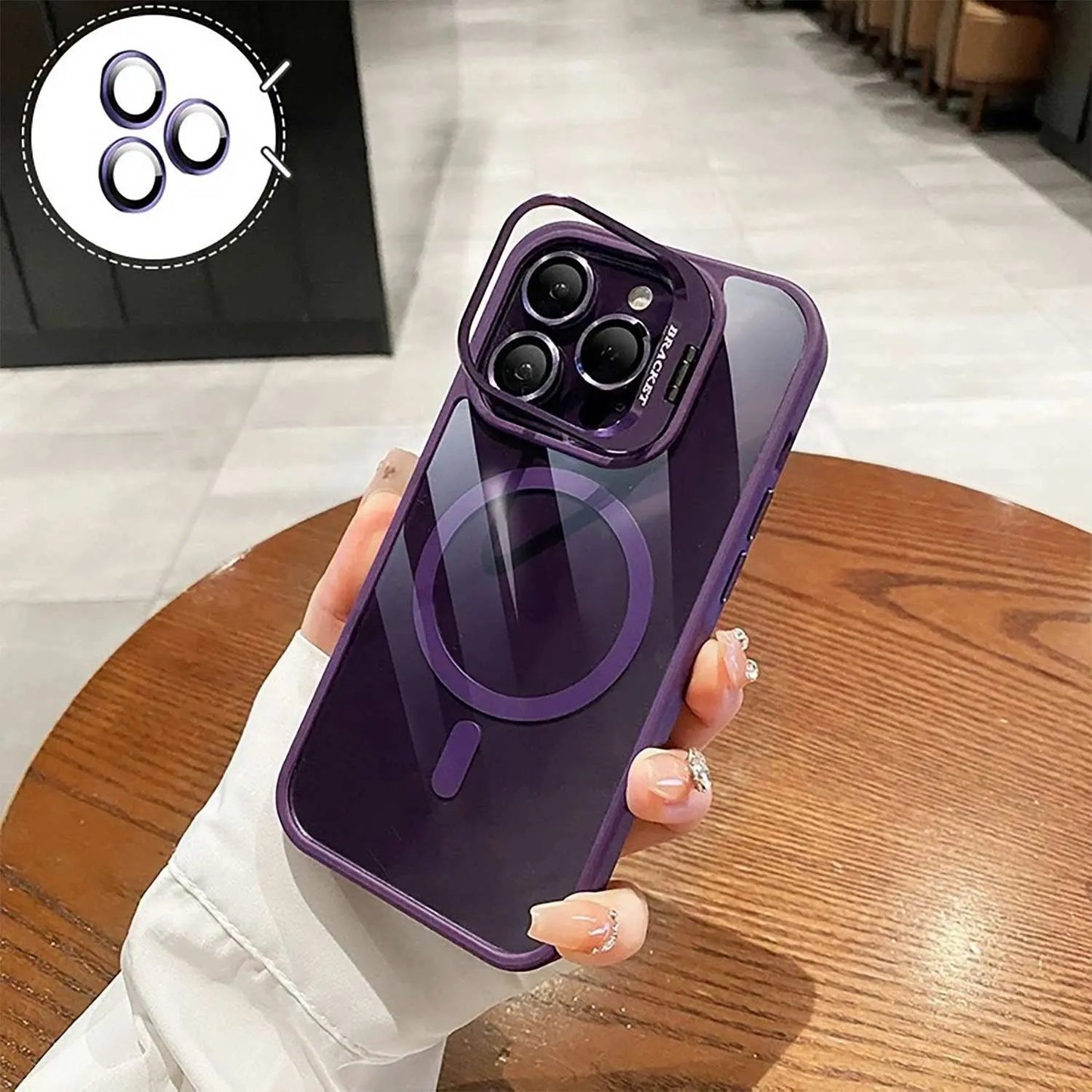 iPhone 17 Pro Max MagSafe Shockproof Case with Stand & Camera Protector TAOYUNXI 3C Products Store