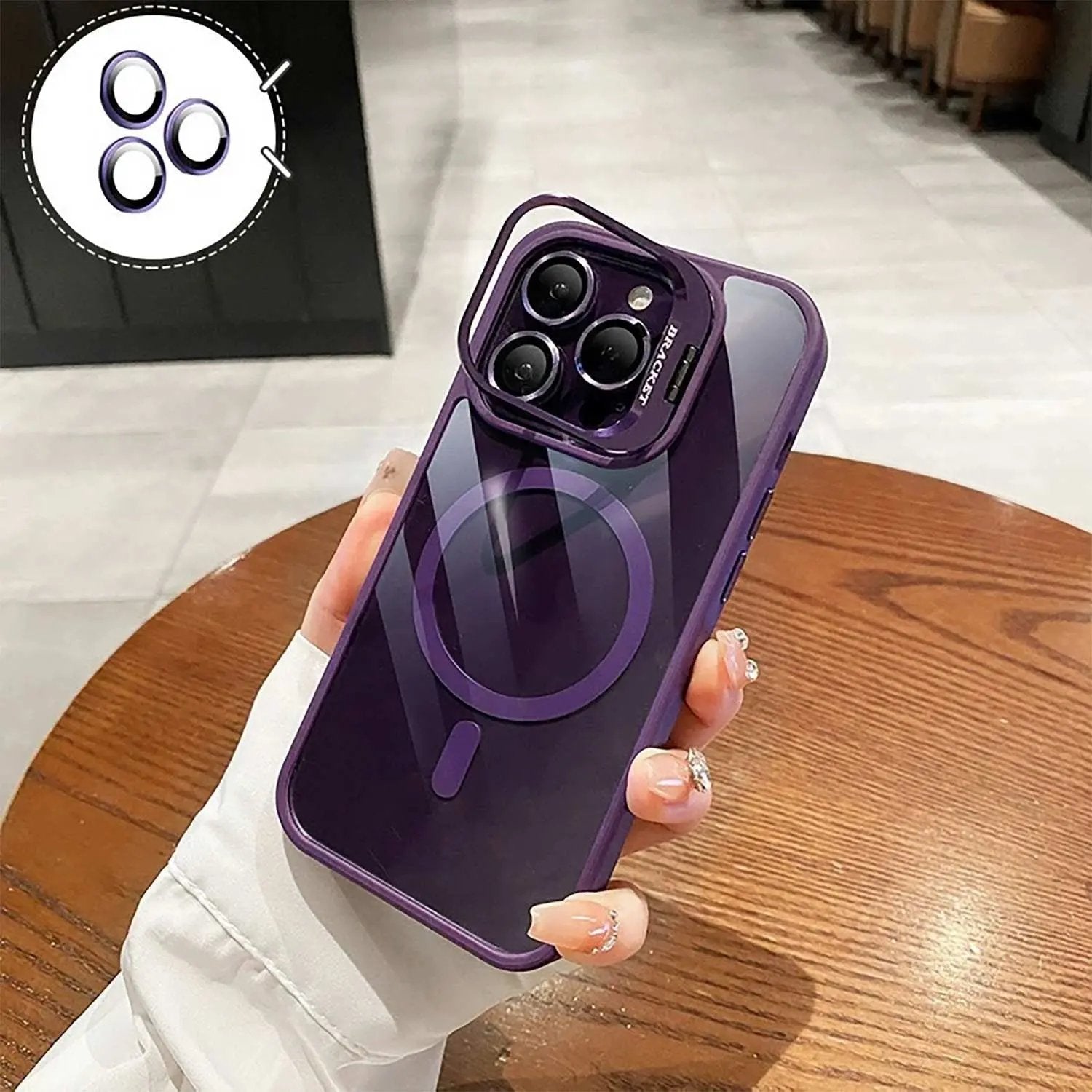 iPhone 17 Pro Max MagSafe Shockproof Case with Stand & Camera Protector TAOYUNXI 3C Products Store