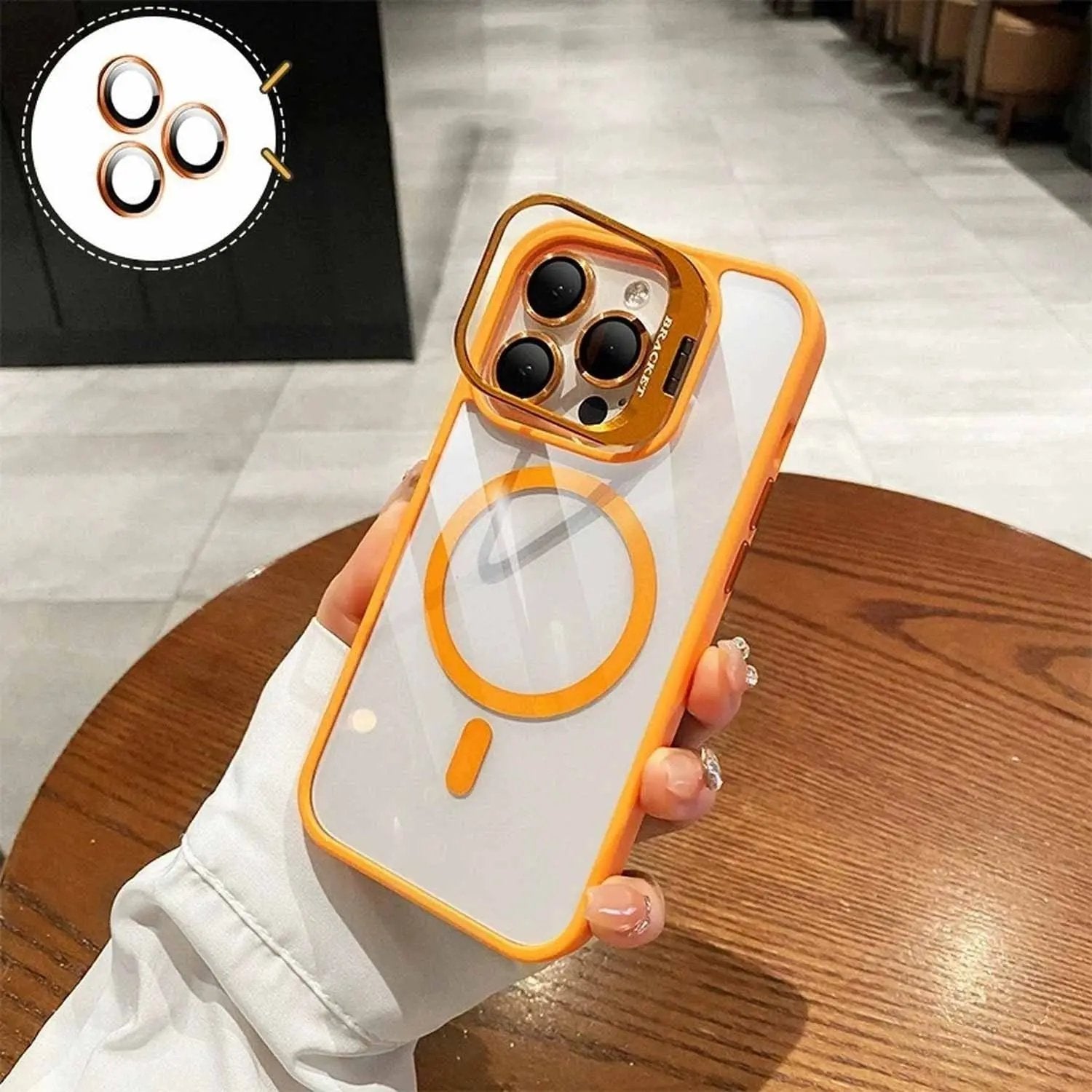 iPhone 17 Pro Max MagSafe Shockproof Case with Stand & Camera Protector TAOYUNXI 3C Products Store