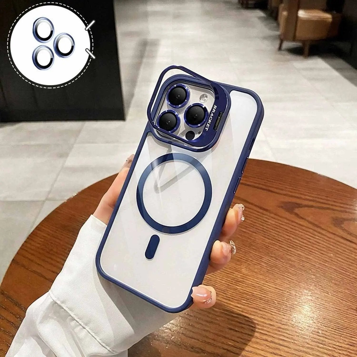 iPhone 17 Pro Max MagSafe Shockproof Case with Stand & Camera Protector TAOYUNXI 3C Products Store